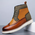 Lawrence | Eleganckie Botki Wingtip na Kostkę