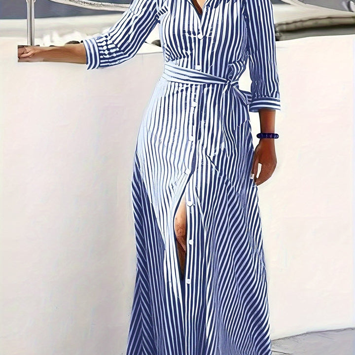 Meredith | Sukienka maxi z paskiem