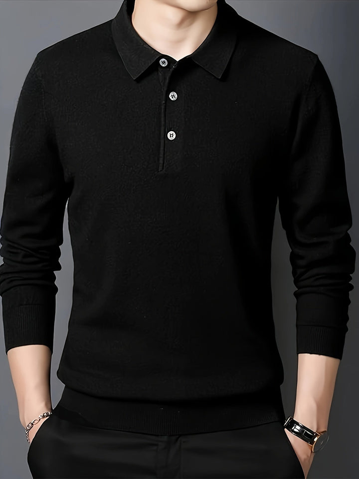 Sebastian | Elegancka Koszulka Polo z Kołnierzykiem