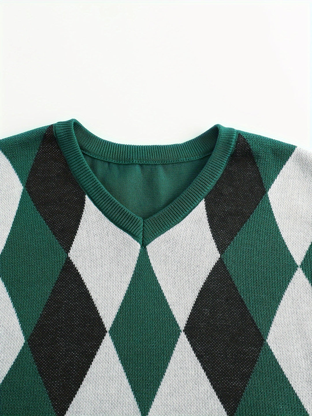Chandler | Klasyczny Kamizelka w Wzór Argyle