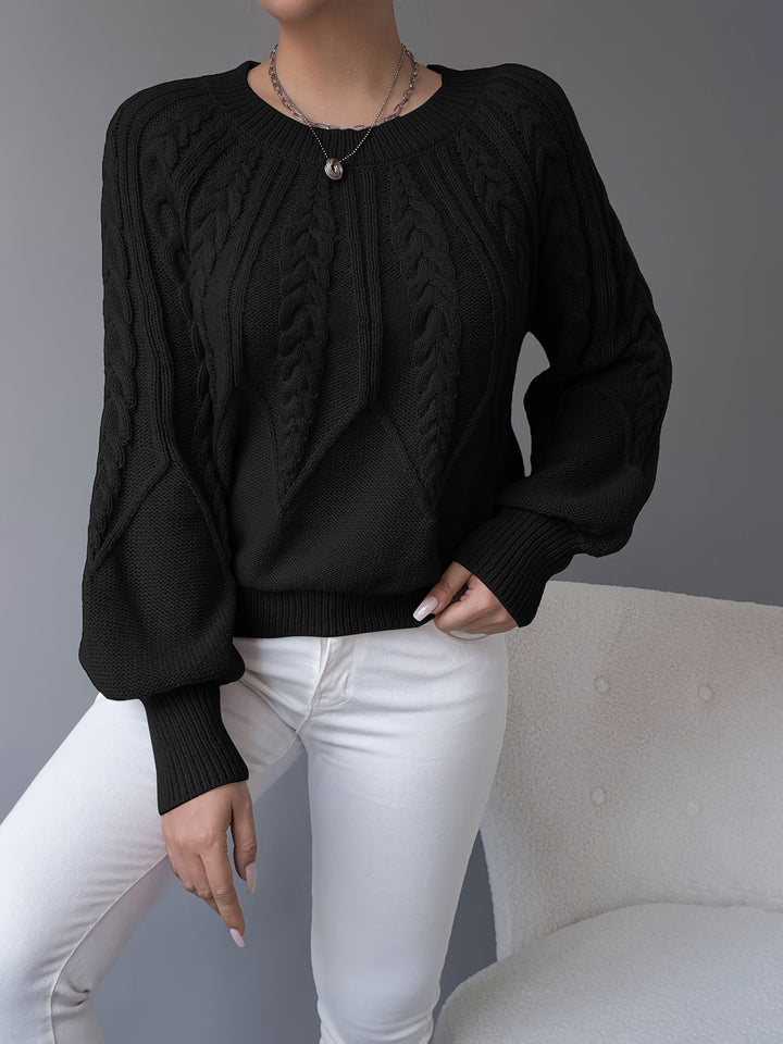 Elsie | Sweter z Warkoczykiem