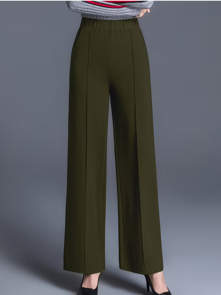 Claudia | Spodnie z szerokimi nogawkami i wysokim stanem