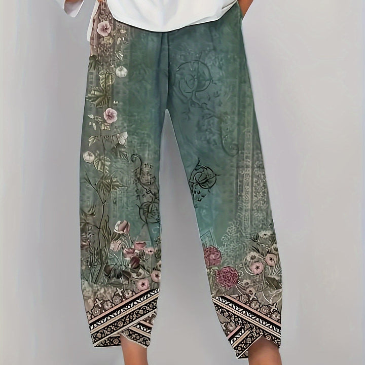 Meredith | Botaniczne Spodnie 3/4