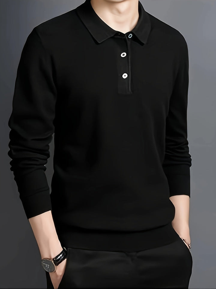 Sebastian | Elegancka Koszulka Polo z Kołnierzykiem