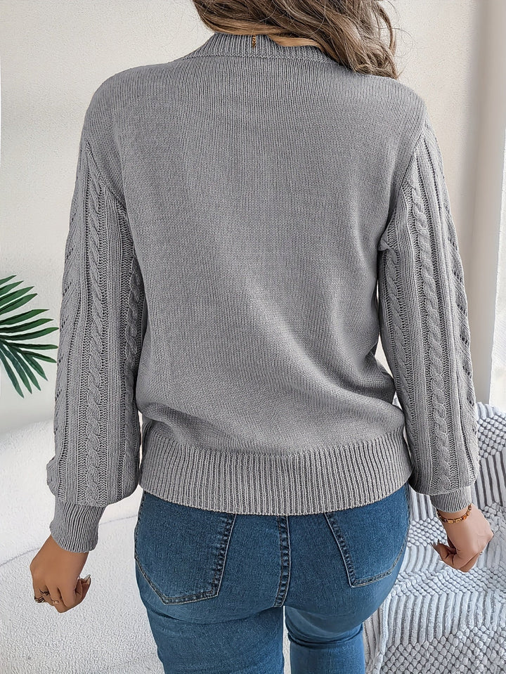 Blythe | Sweter z Warkoczowym Wzorem