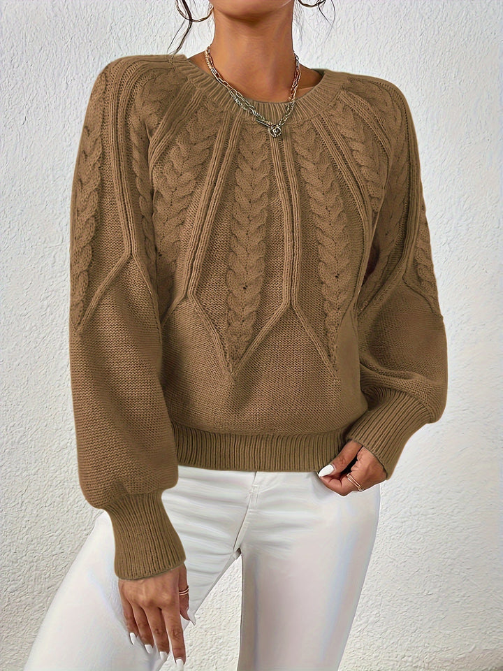 Eleanor | Luźny sweter w warkocze