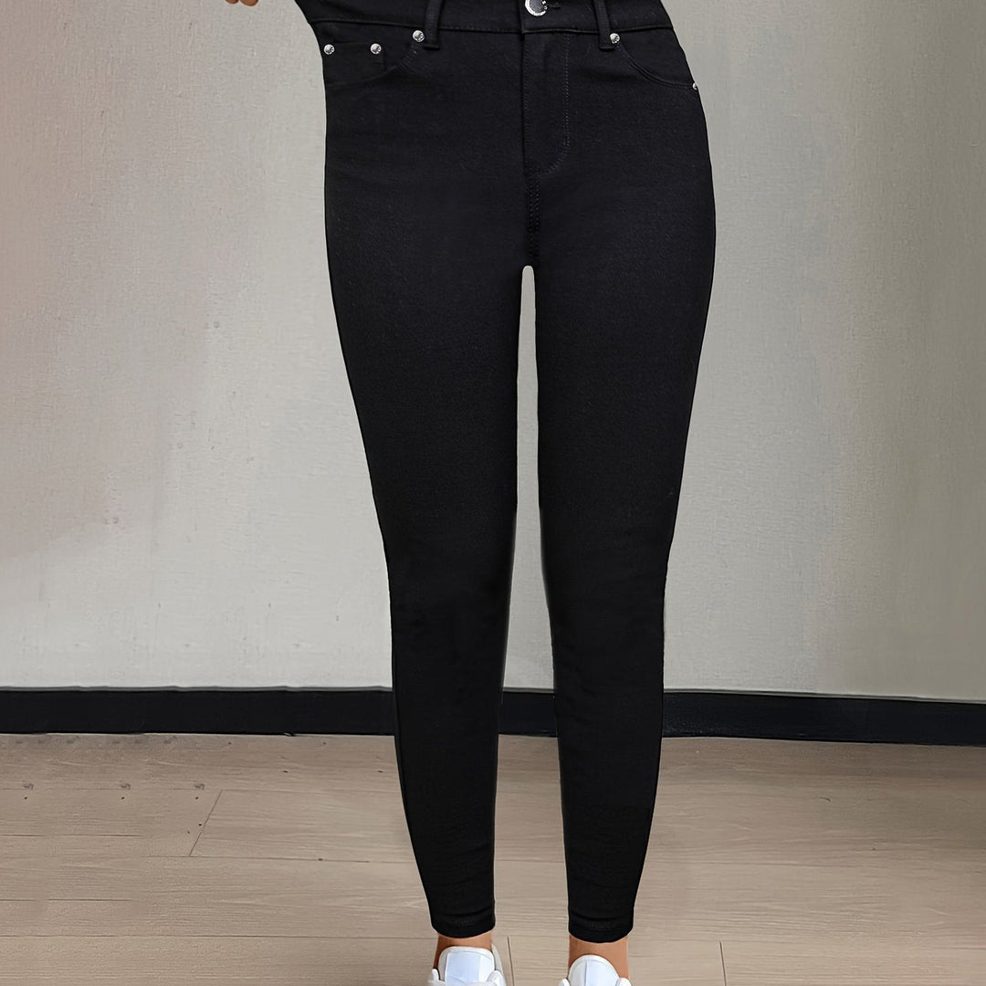 Sylvie | Jeansy Skinny z Wysokim Stanem