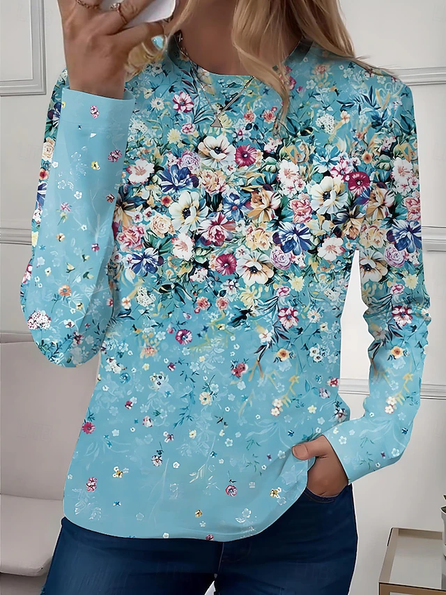 Gwyneth | Artystyczna Tunika z Długim Rękawem