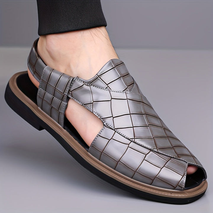 Malcolm | Sandały Wygodne w Stylu Woven