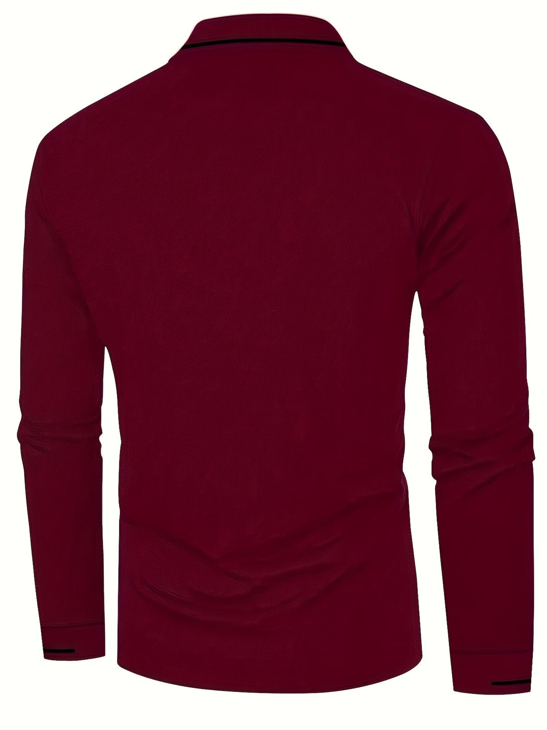 Dalton | Elegancka Koszula Polo z Długim Rękawem