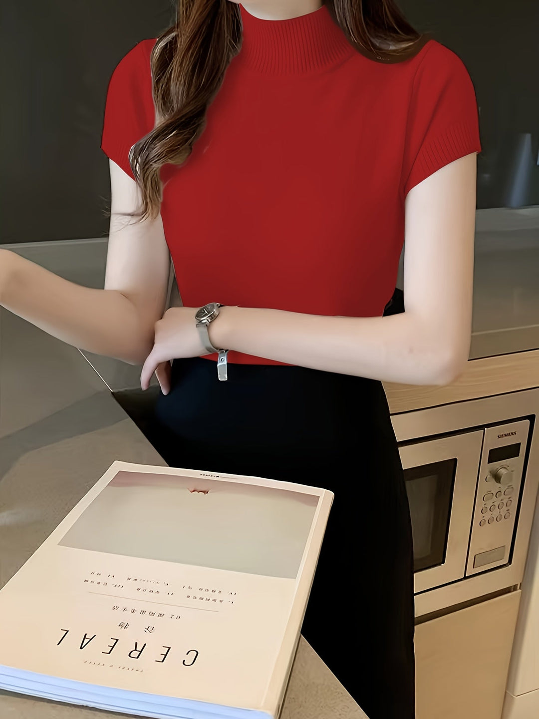 Della | Wyrafinowany Top z Mock-Neck