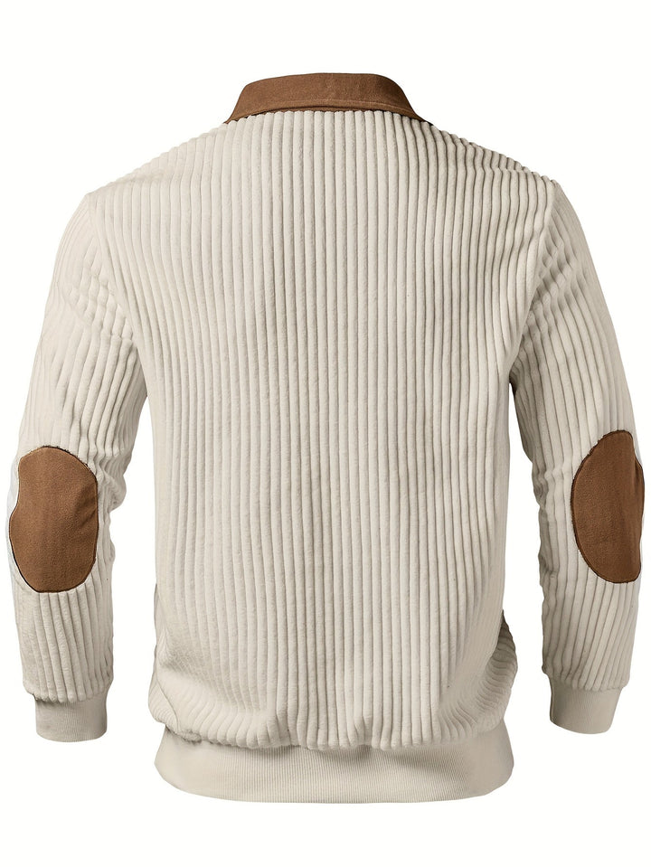 Roland | Pullover z Kwartowym Zipperem w Dwu Tonach