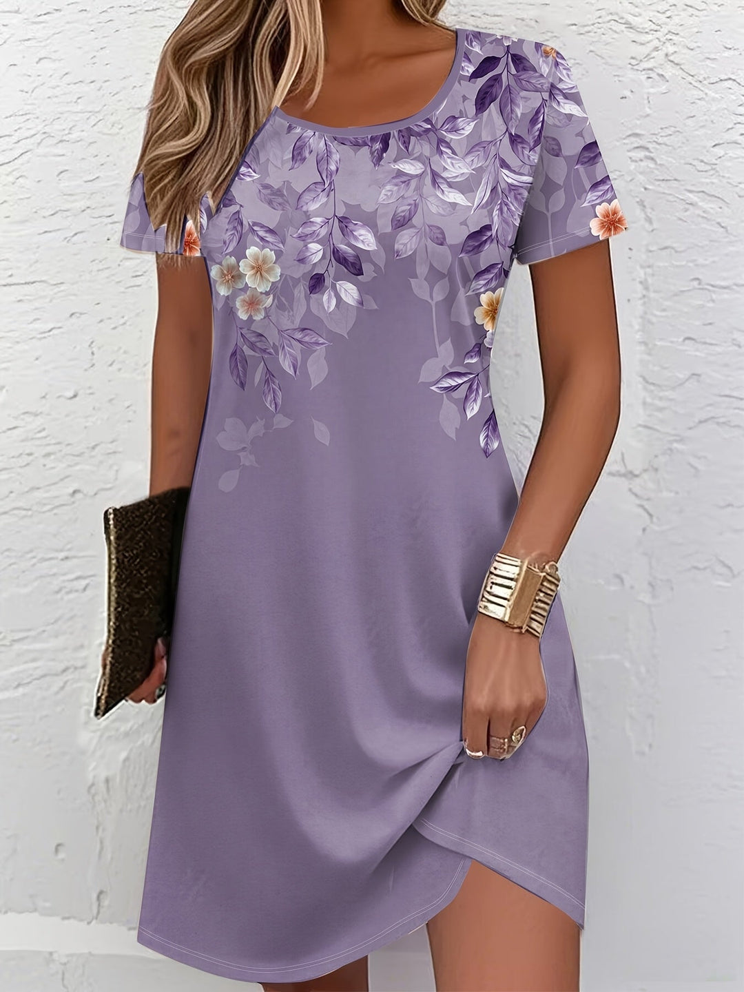 Marjorie | Elegancka Kwiatowa Sukienka A-Linie