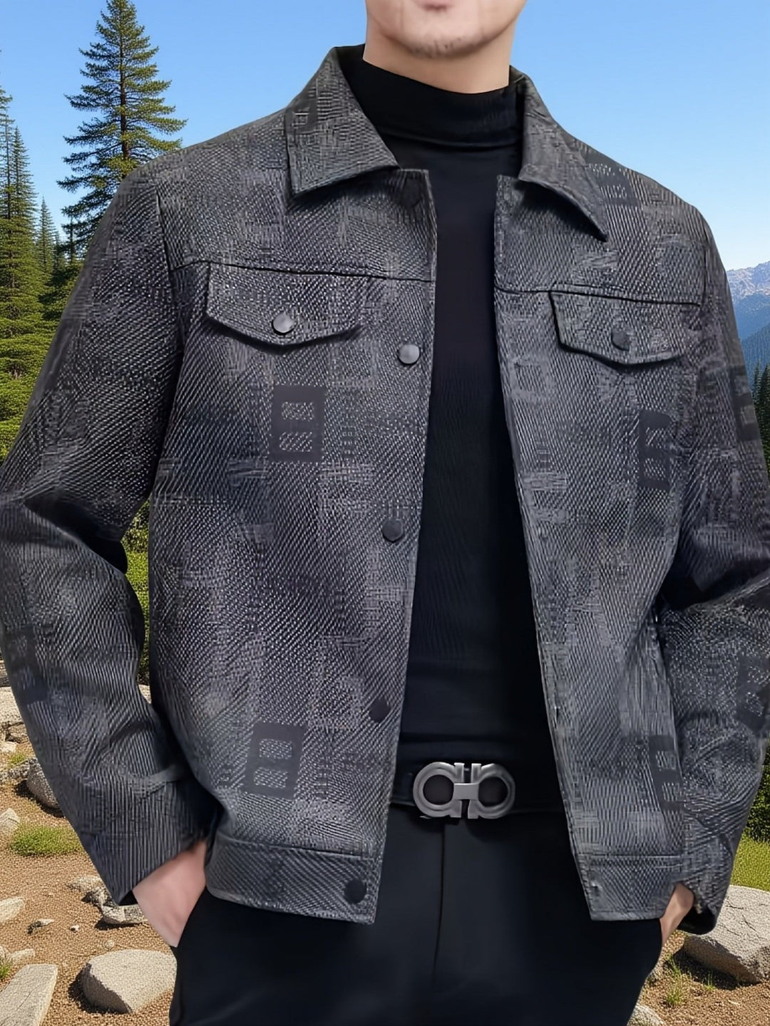Fletcher | Kurtka Trucker w Wzory