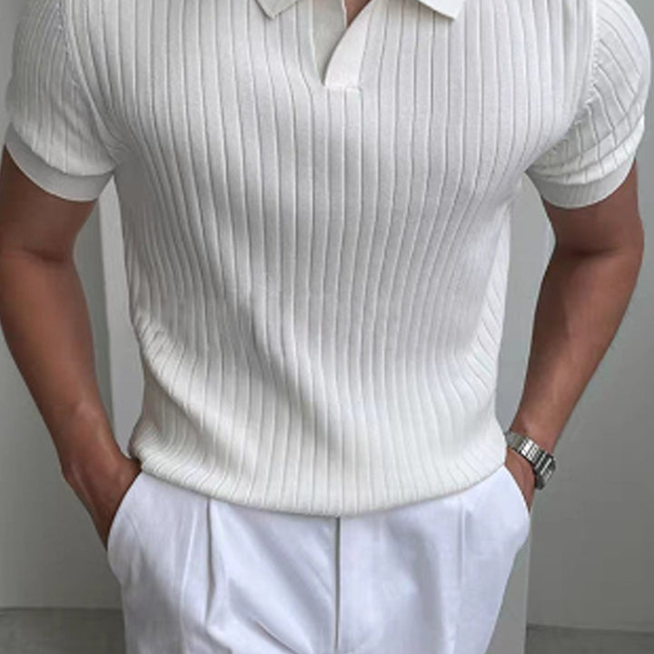 Cameron | Elegancka Polo z Teksturą