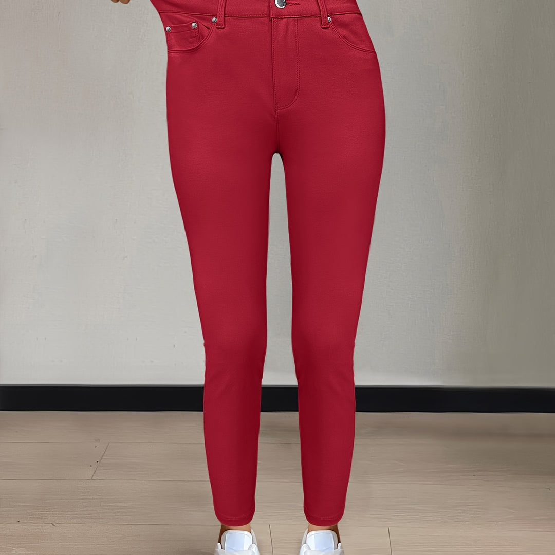 Sylvie | Jeansy Skinny z Wysokim Stanem