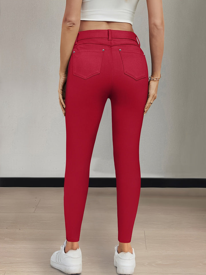 Sylvie | Jeansy Skinny z Wysokim Stanem