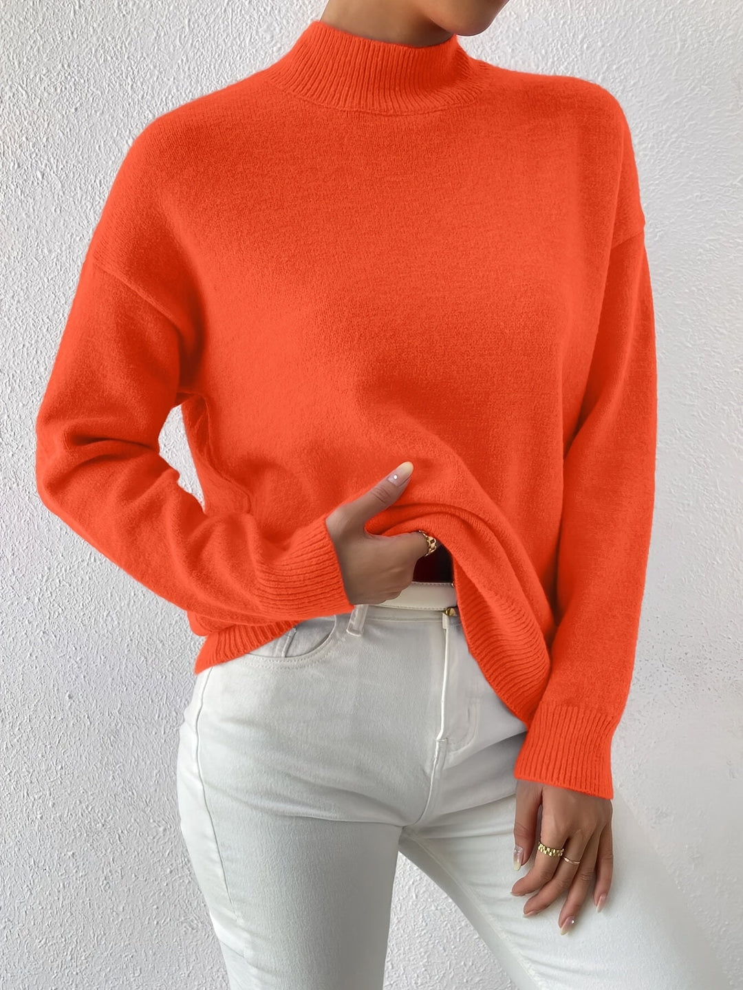 Lorelei | Wyrafinowany Sweter z Mock Neck