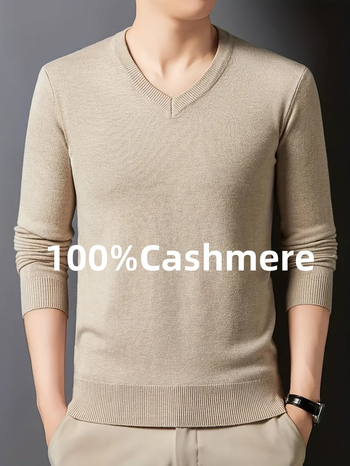 Ellis | Elegancki Sweter z Dekoltem w Serek