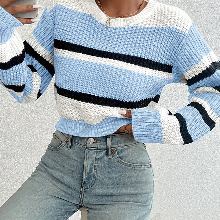 Wren | Sweter w paski z kolorowymi blokami