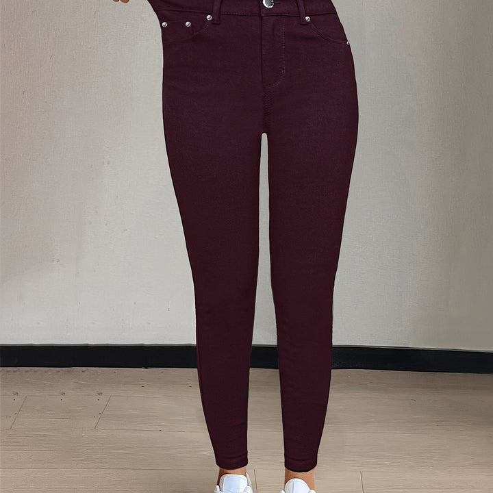 Sylvie | Jeansy Skinny z Wysokim Stanem