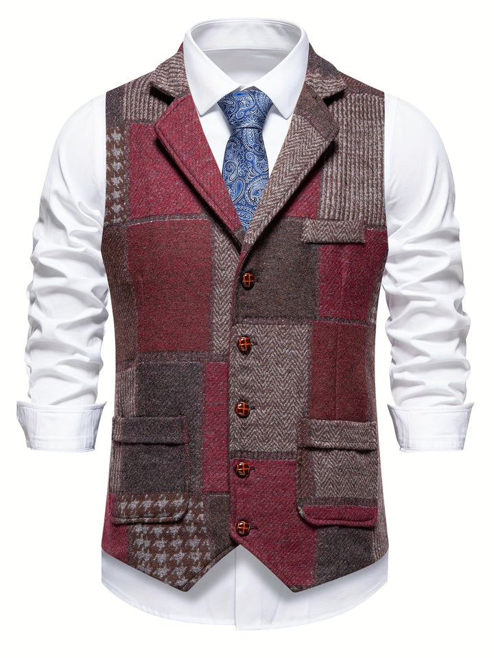 Tobias | Kamizelka w stylu patchwork