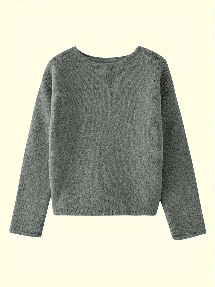 Noreen | Sweter z Luźnym Dekoltem
