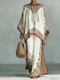 Ramona | Boho Wzór Dwuczęściowy Zestaw