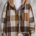 Barnaby | Kurtka overshirt z kapturem w kratę