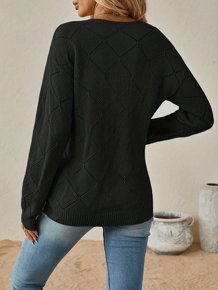 Camryn | Sweter z dekoltem w serek