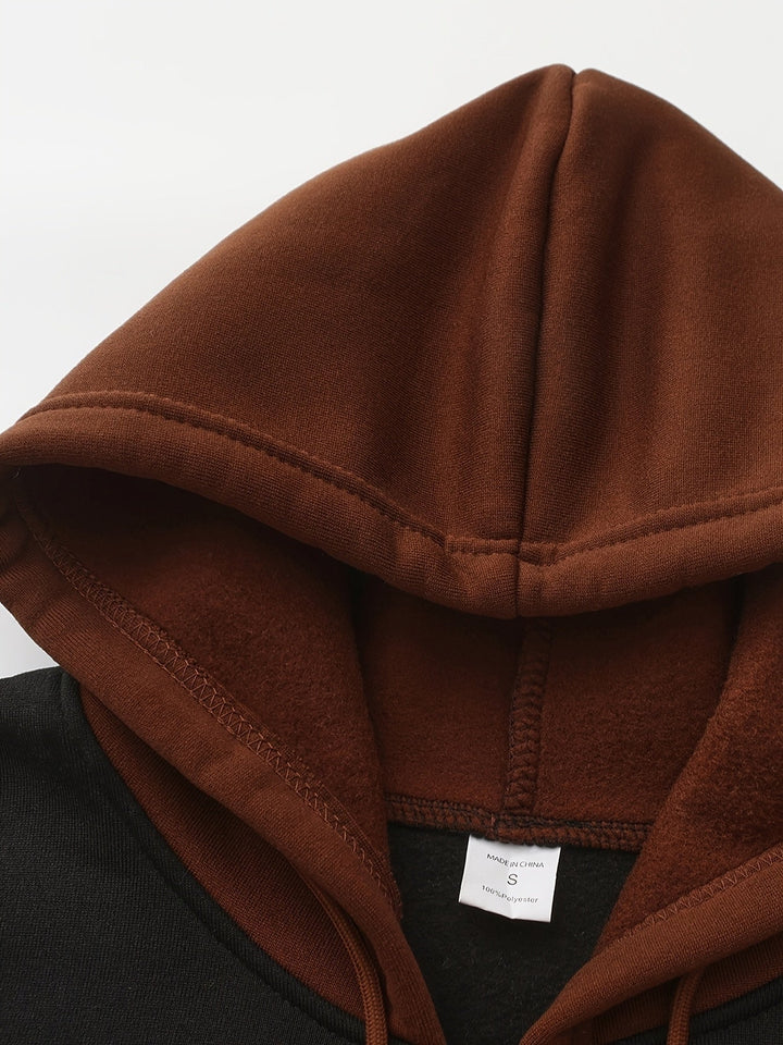 Cedric | Kolorowy Blokowany Hoodie na Zamek