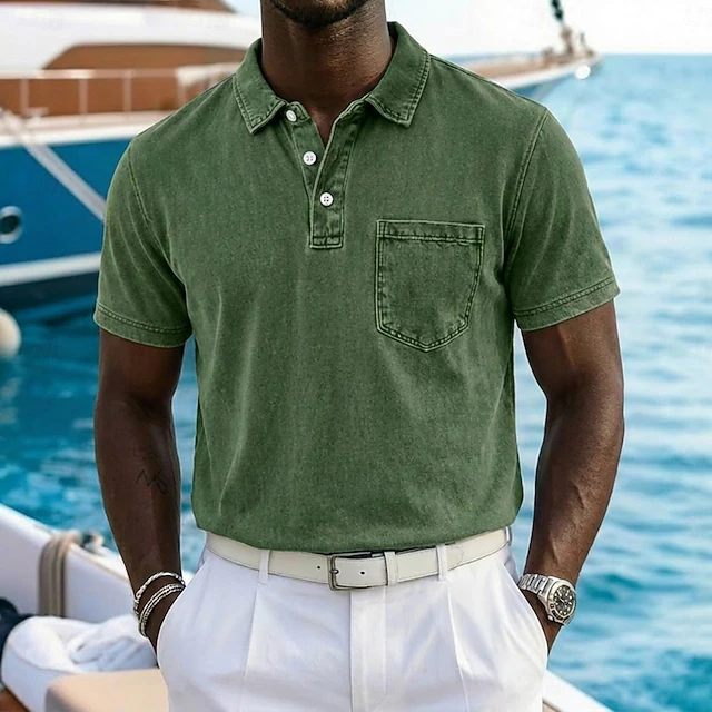 Vincent | Koszulka polo z vintage-washed