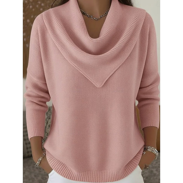 Heather | Elegancki Sweter z Dekoltem w Kształcie Czołgu