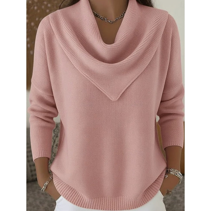 Heather | Elegancki Sweter z Dekoltem w Kształcie Czołgu