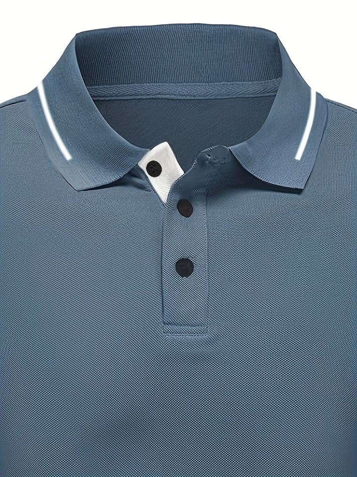 Dalton | Elegancka Koszula Polo z Długim Rękawem