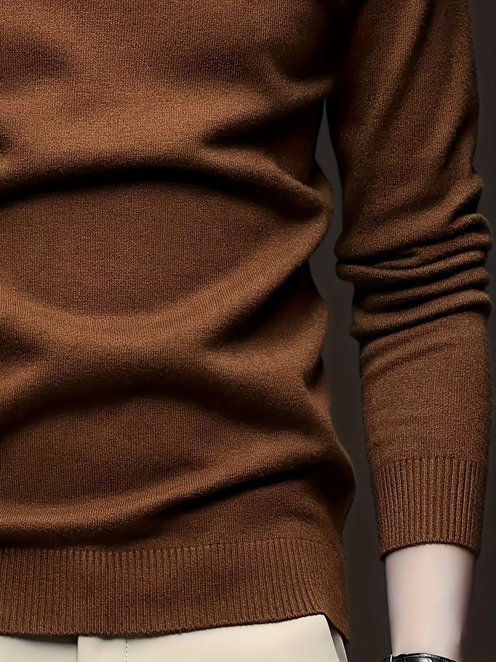 Frederick | Wyszukany Sweter z Wysokim Kołnierzem