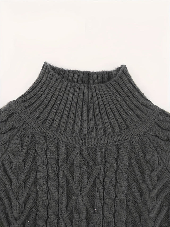 Eloise | Sweter z teksturowanym półkołnierzem