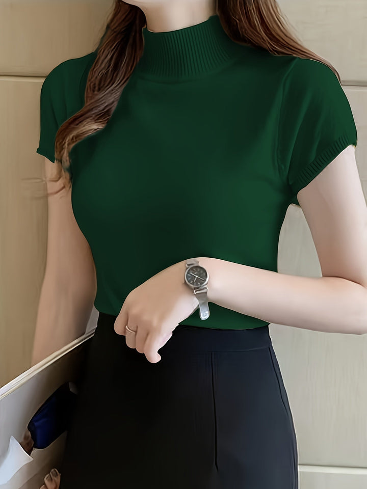 Della | Wyrafinowany Top z Mock-Neck