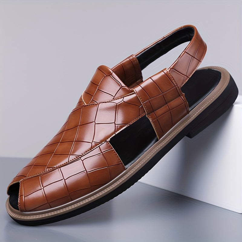 Malcolm | Sandały Wygodne w Stylu Woven