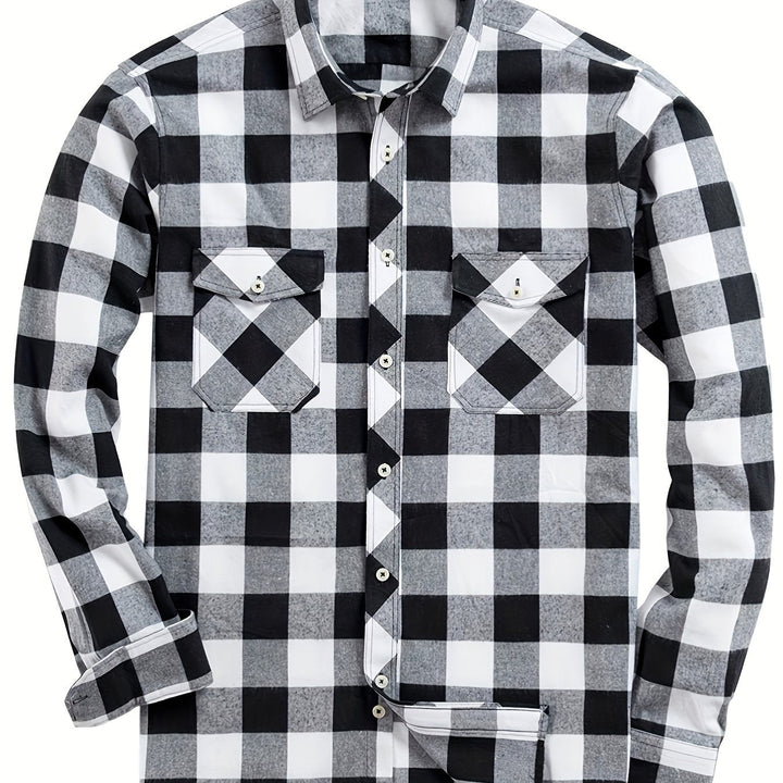 Miles | Klasyczna Koszula Flanelowa w Kratę