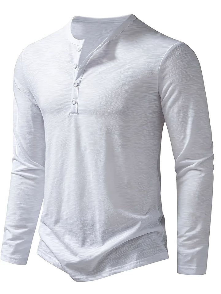 Dalton | Klasyczny Henley z Guzikami