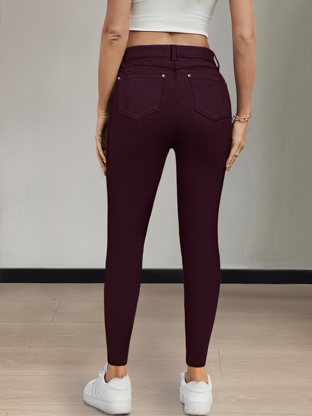 Sylvie | Jeansy Skinny z Wysokim Stanem