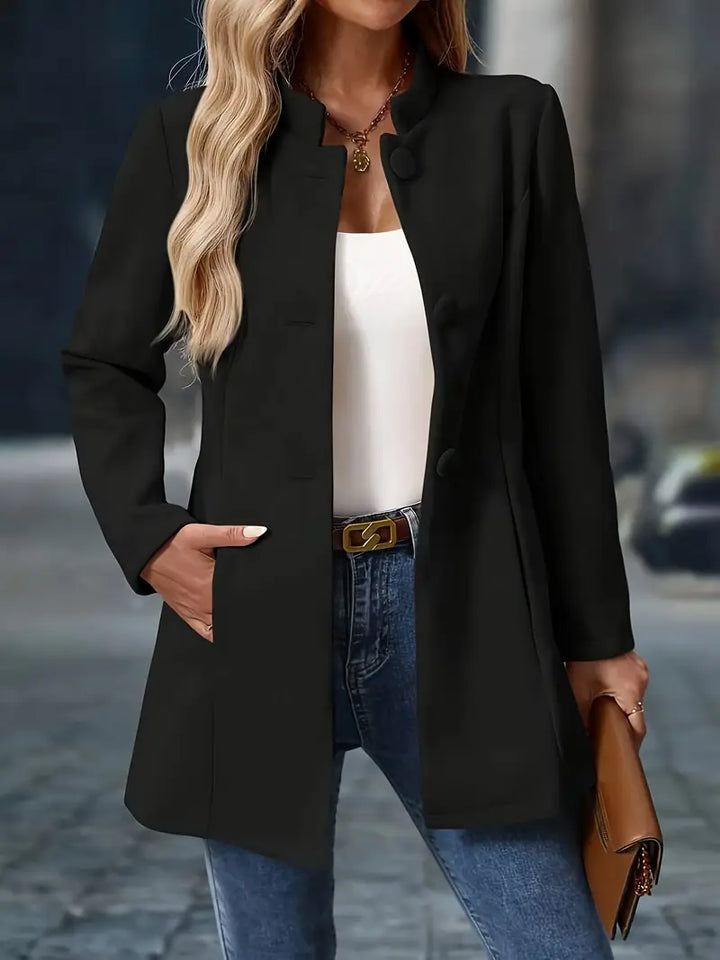 Juliette | Elegancki płaszcz z kołnierzem typu stand-collar