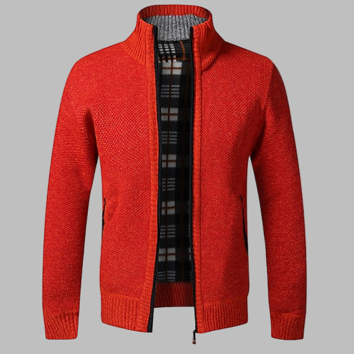 Męski Sweter Rozpinany z Zamkiem Błyskawicznym