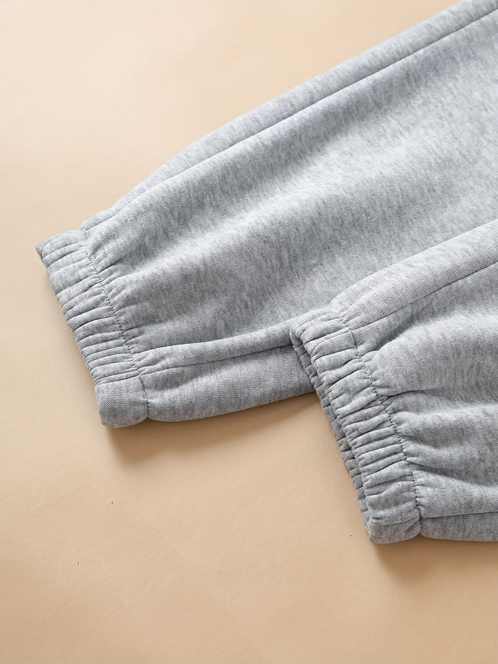 Frances | Luźne Spodnie Dresowe z Troczkiem