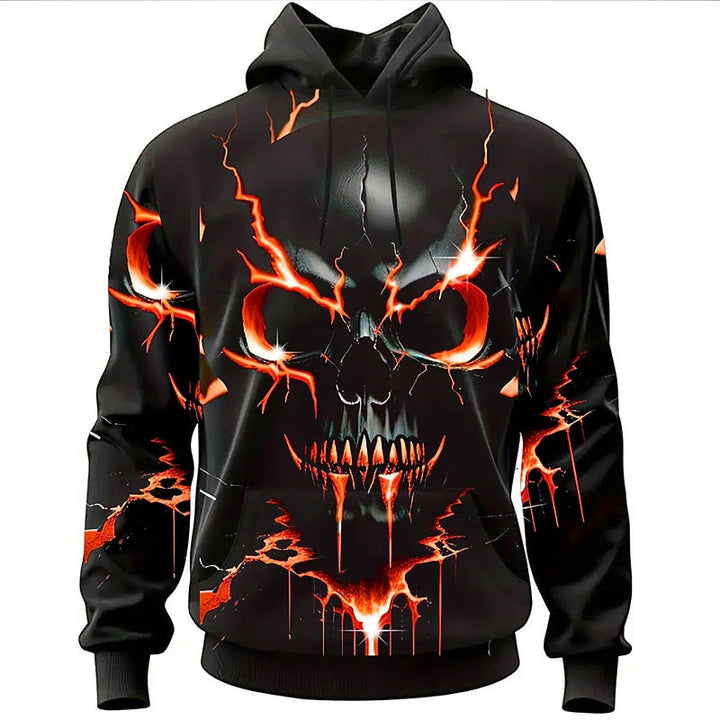 Cyrus | Halloweenowy Hoodie z Czaszką