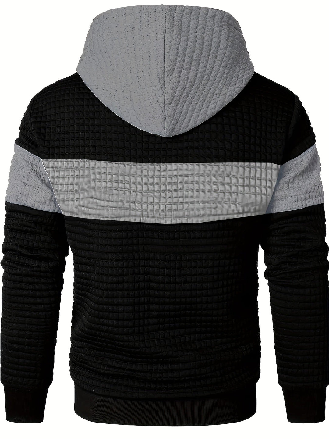 Hayes | Teksturowana bluza z kapturem w kolorze blokowym