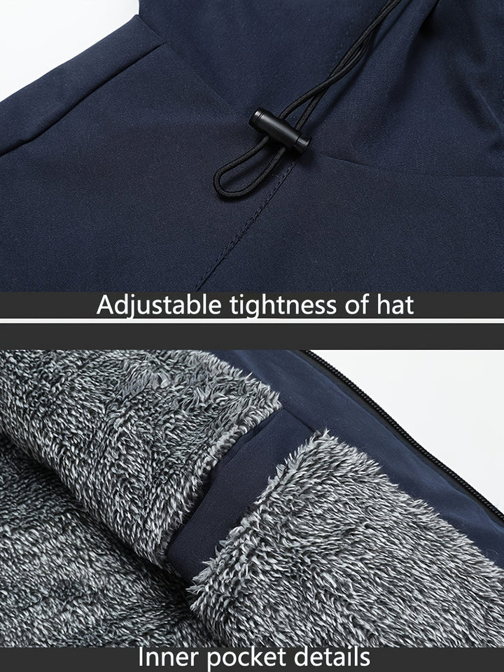 Victor | Przytulna Kurtka z Kapturem z Fleece