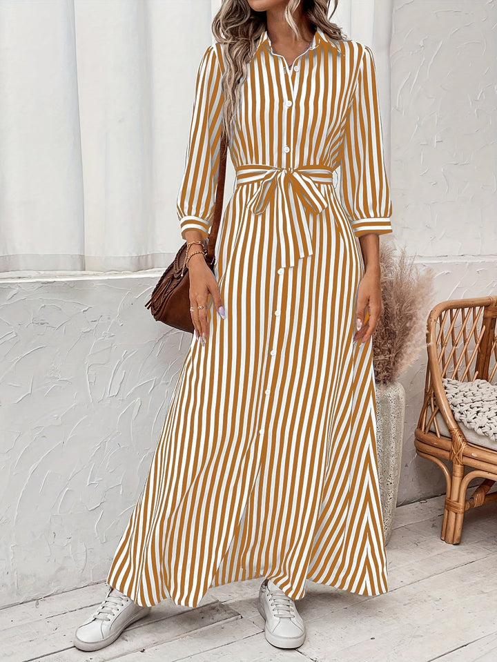 Meredith | Sukienka maxi z paskiem