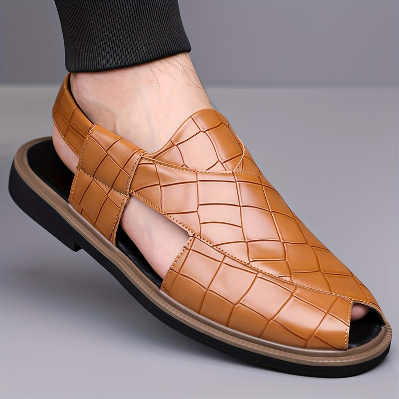 Malcolm | Sandały Wygodne w Stylu Woven